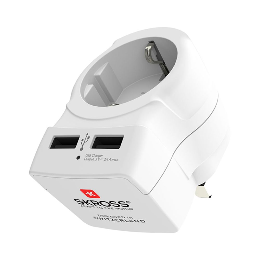 Adaptador europeo a reino unido USB skross 1500280 - Image 2