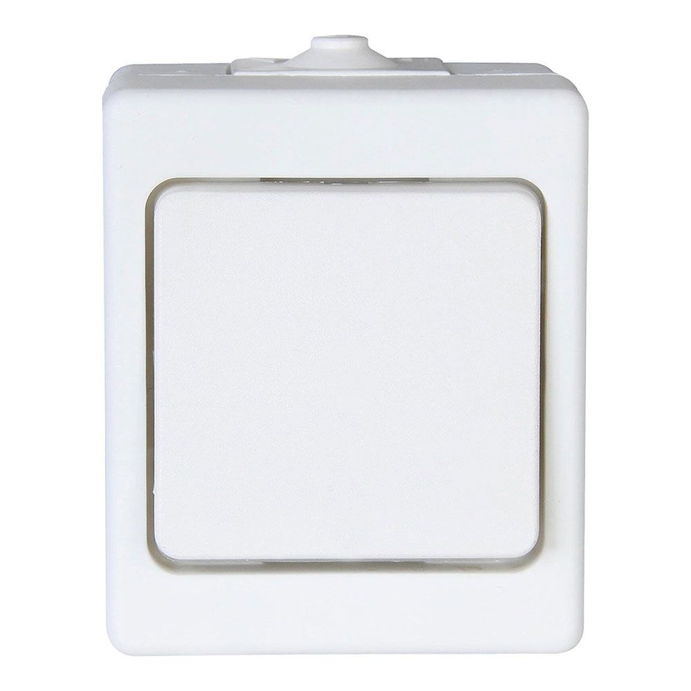 Interruptor conmutador de superficie 10ax 250v~, blanco