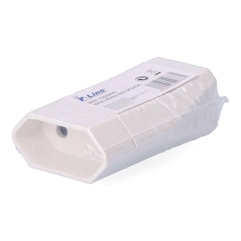Base aérea reforçada branca 10 a 250 V 62 x 40 x 23 mm (embalado em película) - Image 2