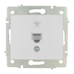 Toma de telefono rj11 de empotrar serie europa solera erp84