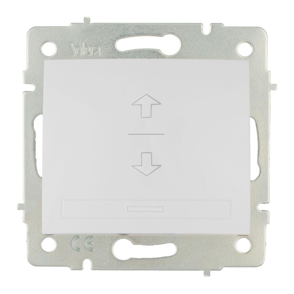 Interruptor para estores 10A 250V branco série europa solera ERP21
