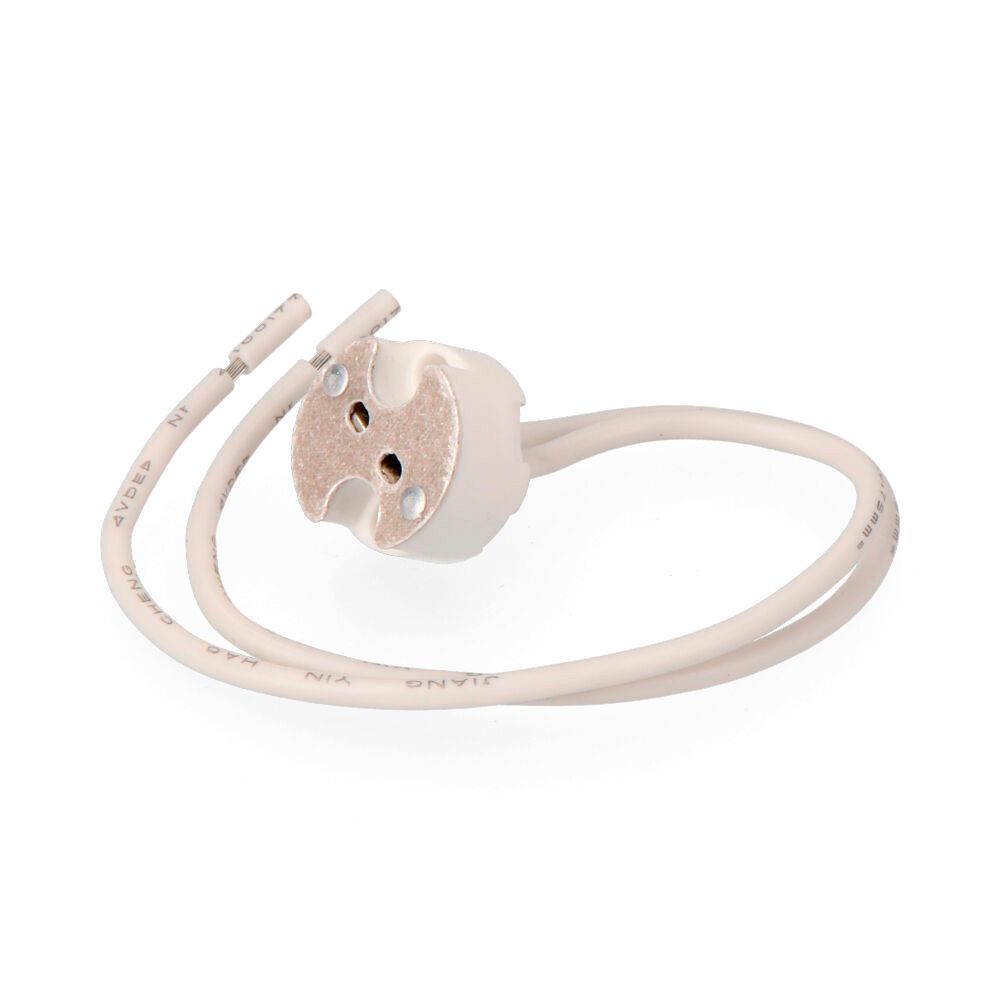 Casquilho MR-16 bi-pin GU5.3/6.35. cerâmico PGU56 solera