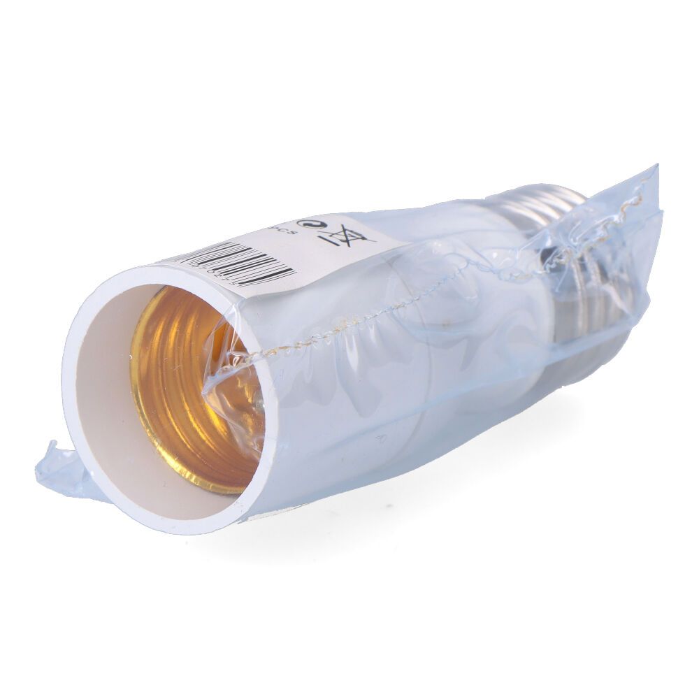 Extensão E27-E27 9 cm, branco, Ø32 x 89 mm (embalado em película) - Image 2