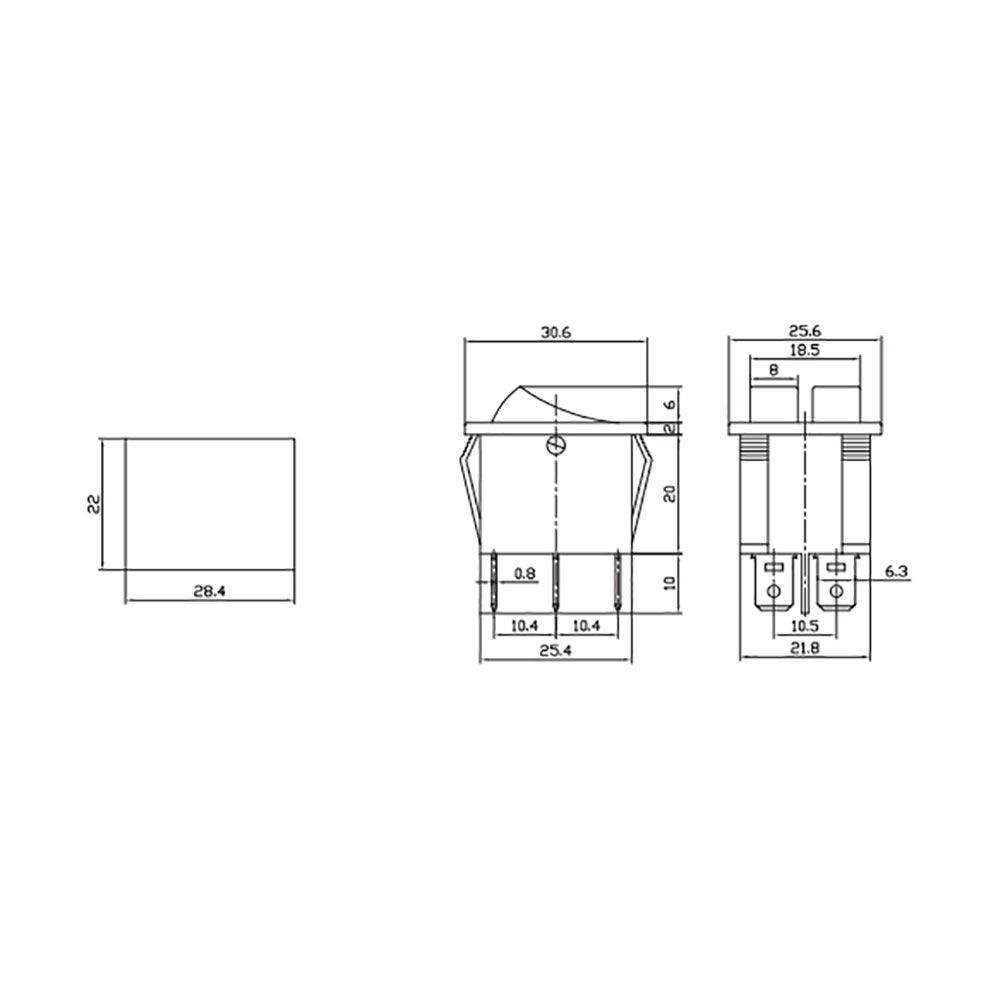Interruptor duplo 15A 250V verde - Image 2