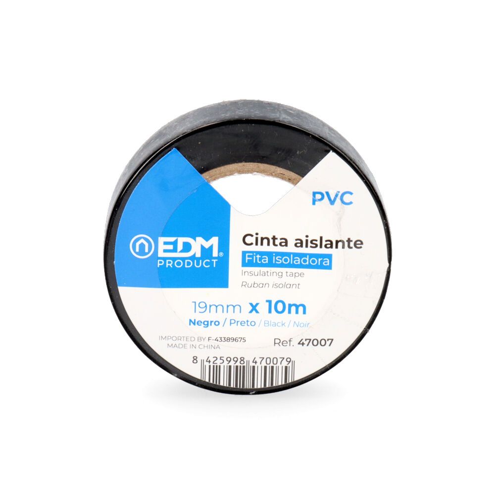 Fita isolante preta de qualidade "supra" 19 mm x 10 m - Image 2