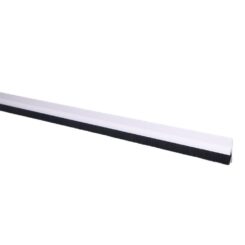 Burlete bajo puerta rigido blanco con cepillo de fibra 1 m