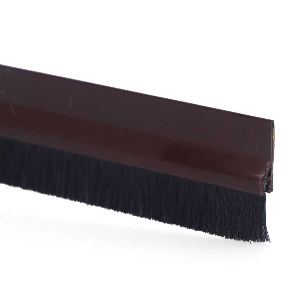Regua veda porta PVC rigido castanho 1 m - Image 2