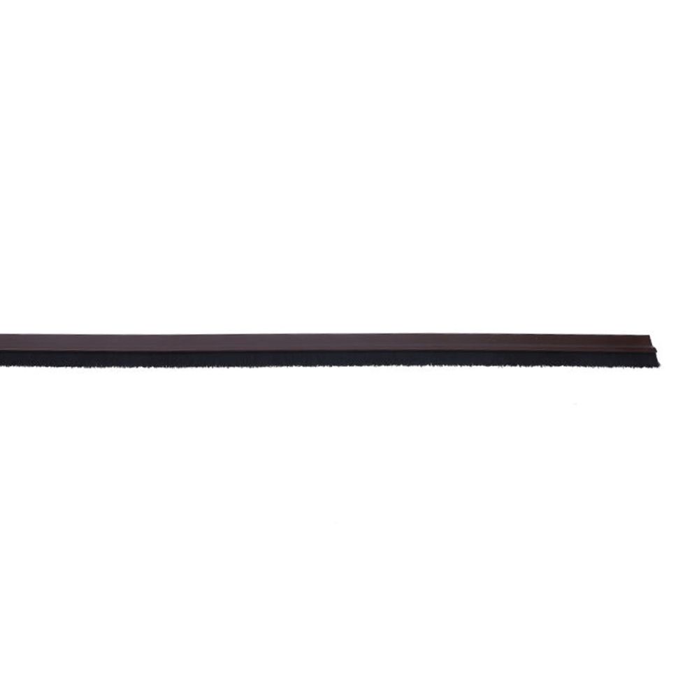 Regua veda porta PVC rigido castanho 1 m - Image 3