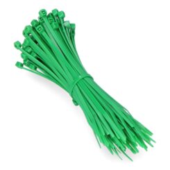 Abraçadeiras de nylon GBN 2,5 x 200 mm, verde, 100 UDS