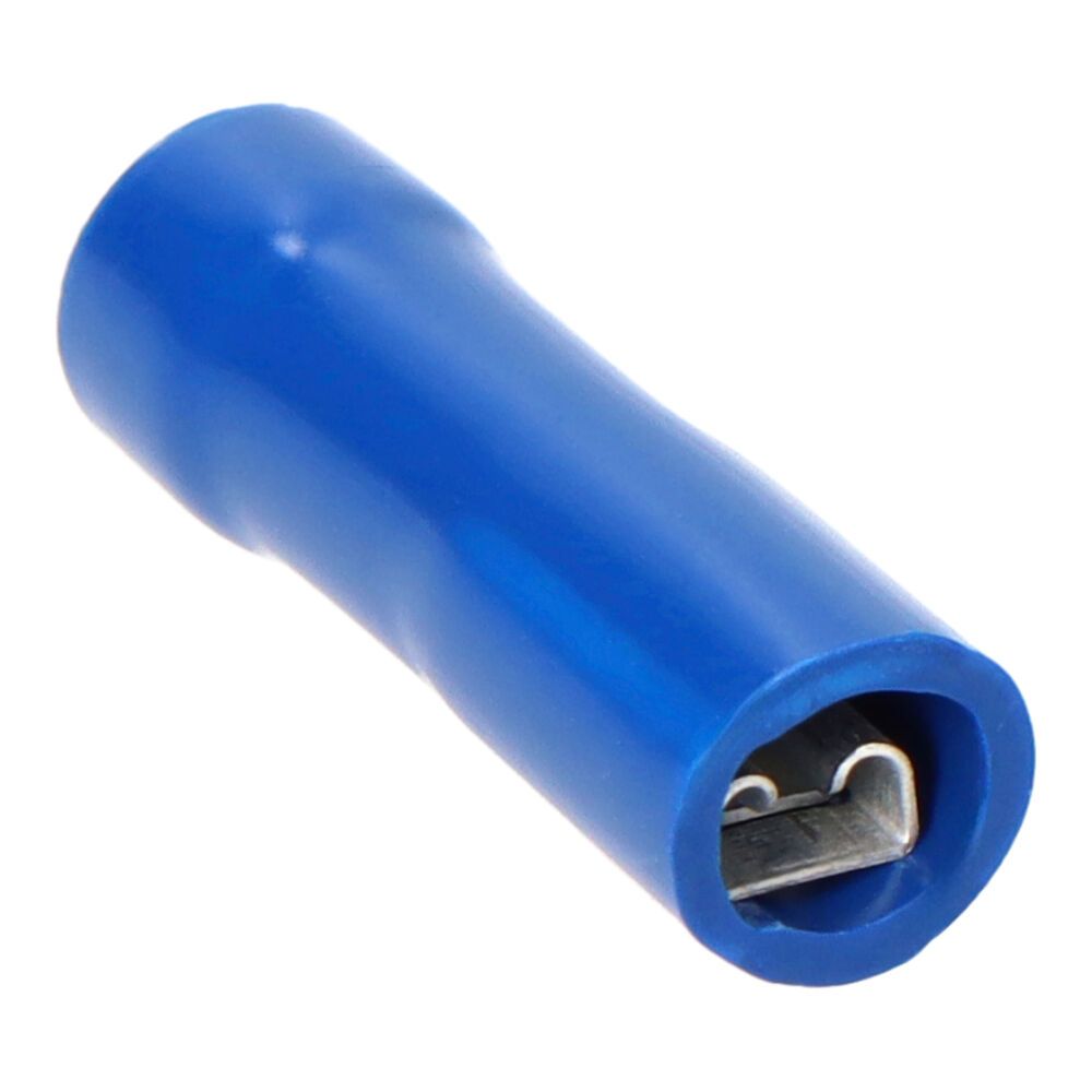 Terminal faston fêmea isolado azul 2,8 mm, saco 100 unidades