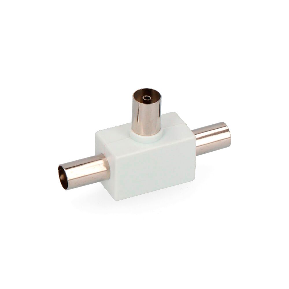 Ficha tripla TV 1 femea + 2 machos retractilado