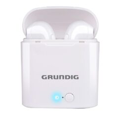 Fones de ouvido sem fio com fones de ouvido micro bluetooth com estojo branco