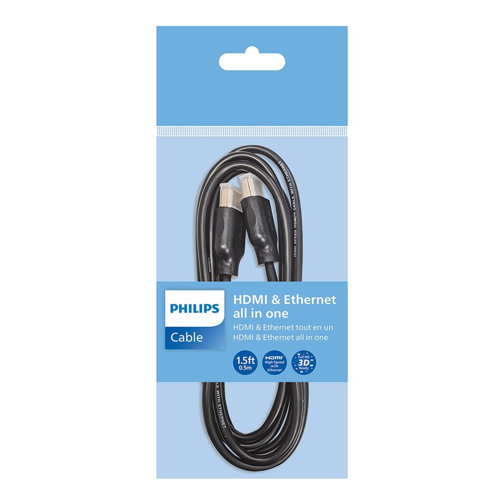Cabo hdmi (1,5m), COR preto SWV5401P/10 philips - Image 2