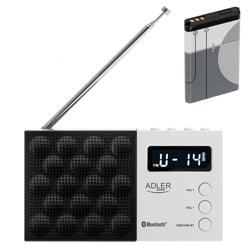 Rádio digital PLL am/fm AD 1908, 15,5 x 5 x 10,5 cm - Image 5