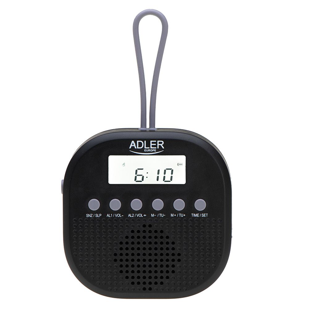 Rádio FM resistente à água IPX4 AD 1912, 9 x 9 x 2,5 cm - Image 2