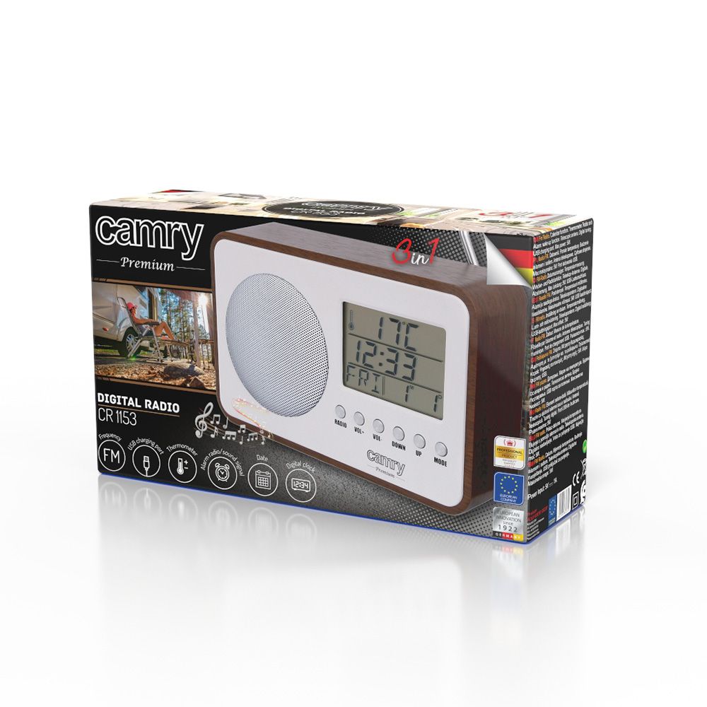 Rádio digital FM CR 1153, 18,4 x 11,6 x 5,9 cm - Image 3