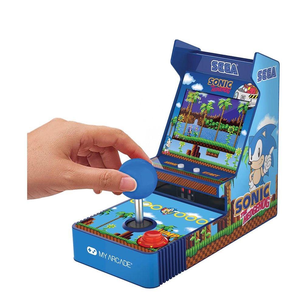 Jogador de joystick sonic the hedgehog arcade retro portátil