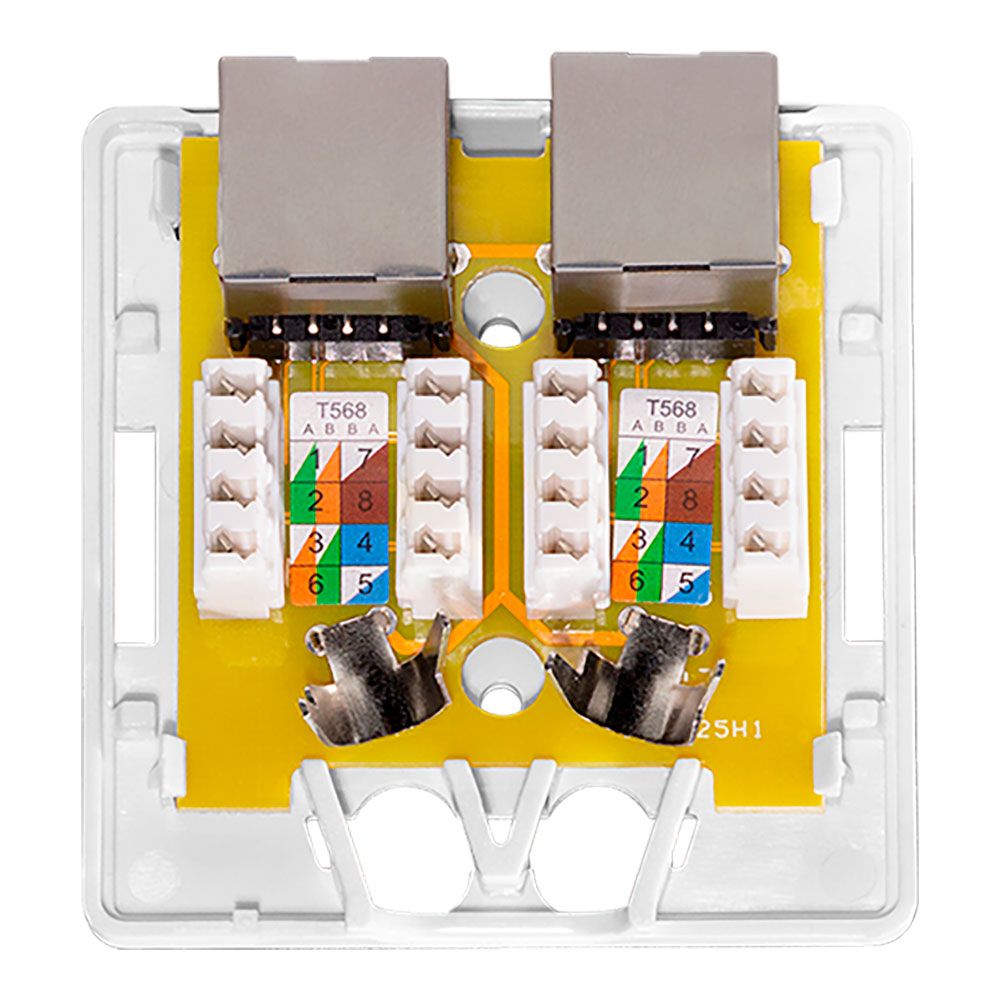 Caixa de superfície 2 conectores RJ45 CAT.6A blindado - Image 3