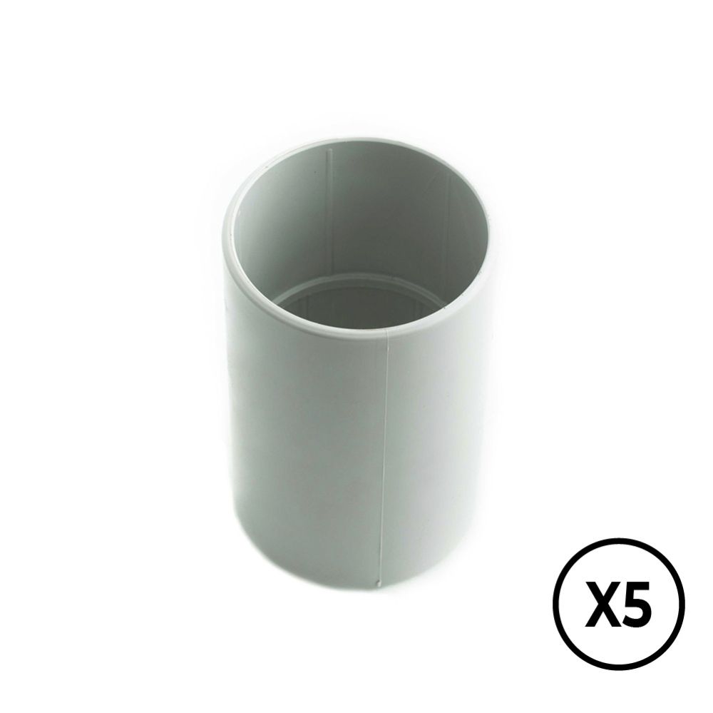Manguito gris ø 25 mm, 5 unidades
