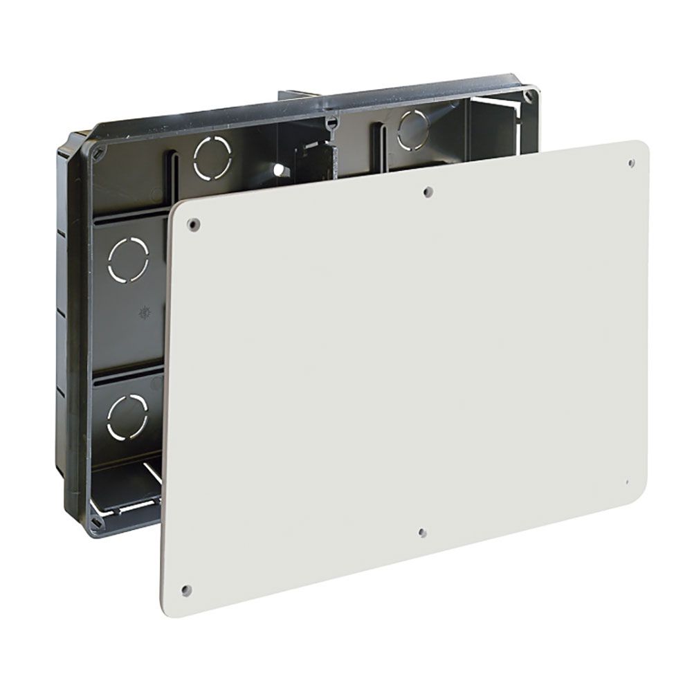 Caixa derivação rectangular 300x200x60mm com parafusos (retractilado) solera 5502