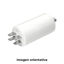 Condensador de arranque MKA 50mF 5% 450V Ø5x11cm com rosca M8 e faston duplo konek