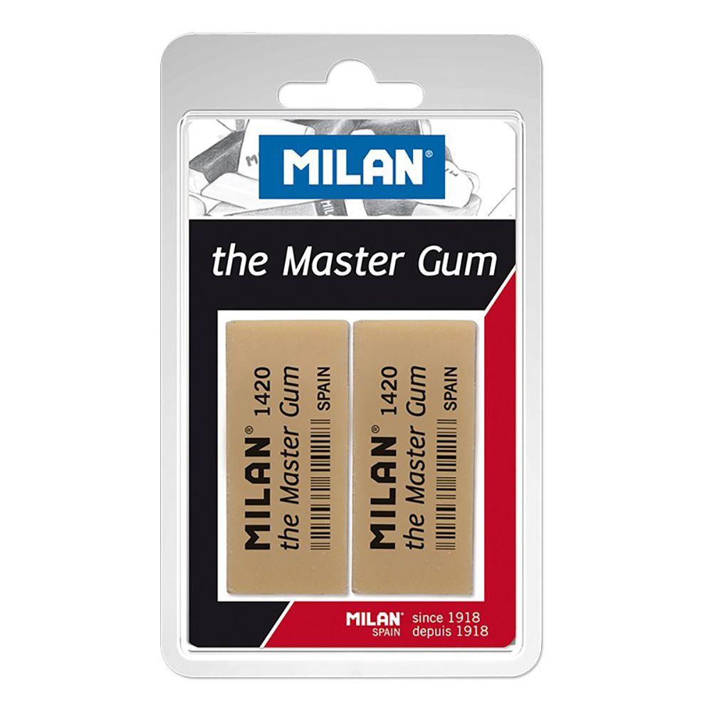 Blíster com 2 borrachas migalha de pão master GUM milan - Image 2