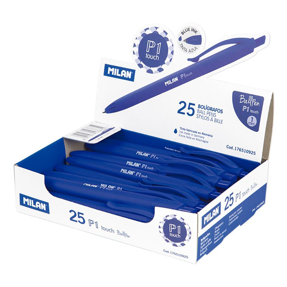 Pack com 25 canetas azuis milan - Image 2