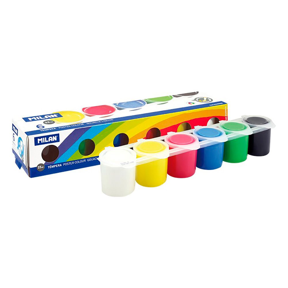 Estojo tempera 25ml com 6 cores milan - Image 2