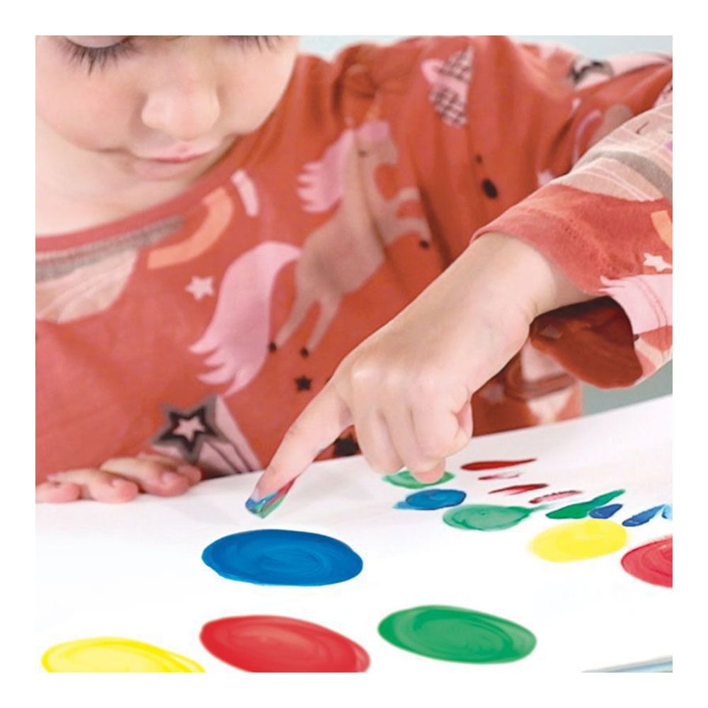 Caixa com 6 potes de pintura para dedos 25ml milan. 6 potes de 25ml - Image 4