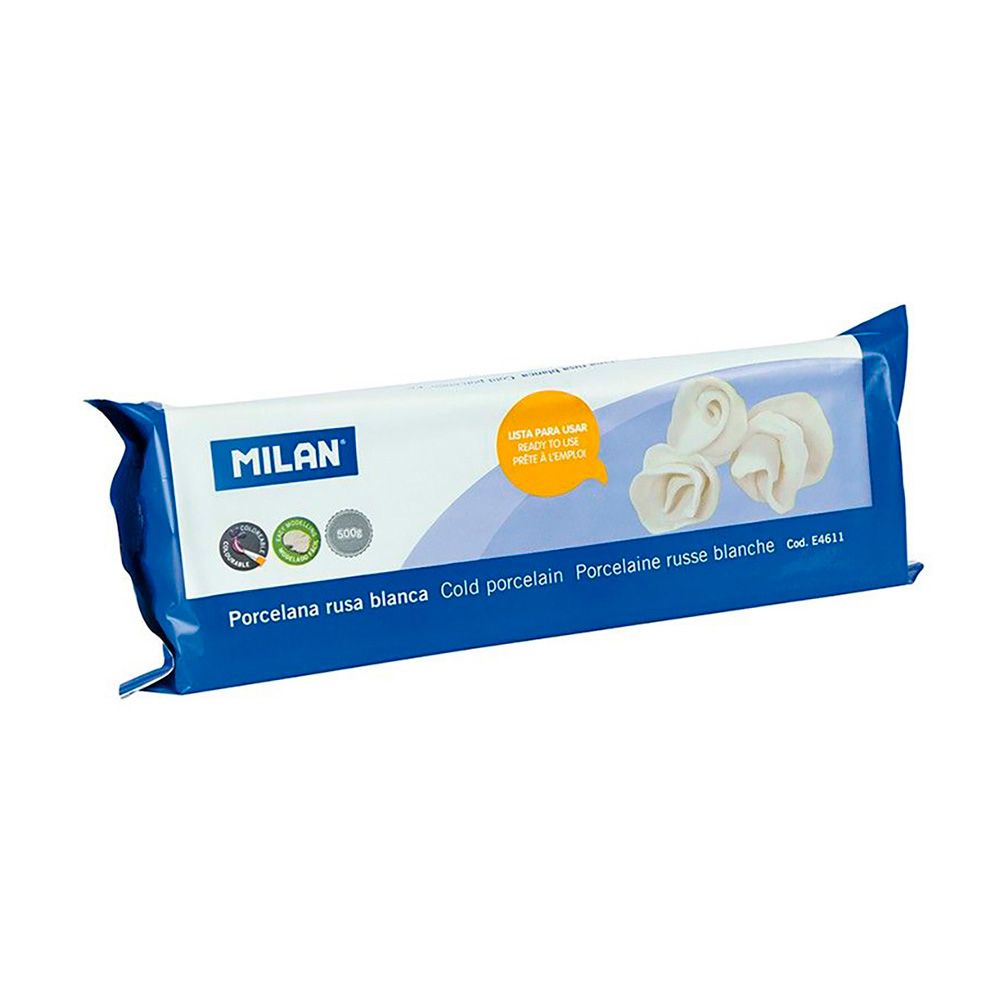 Porcelana russa branca 500g milan