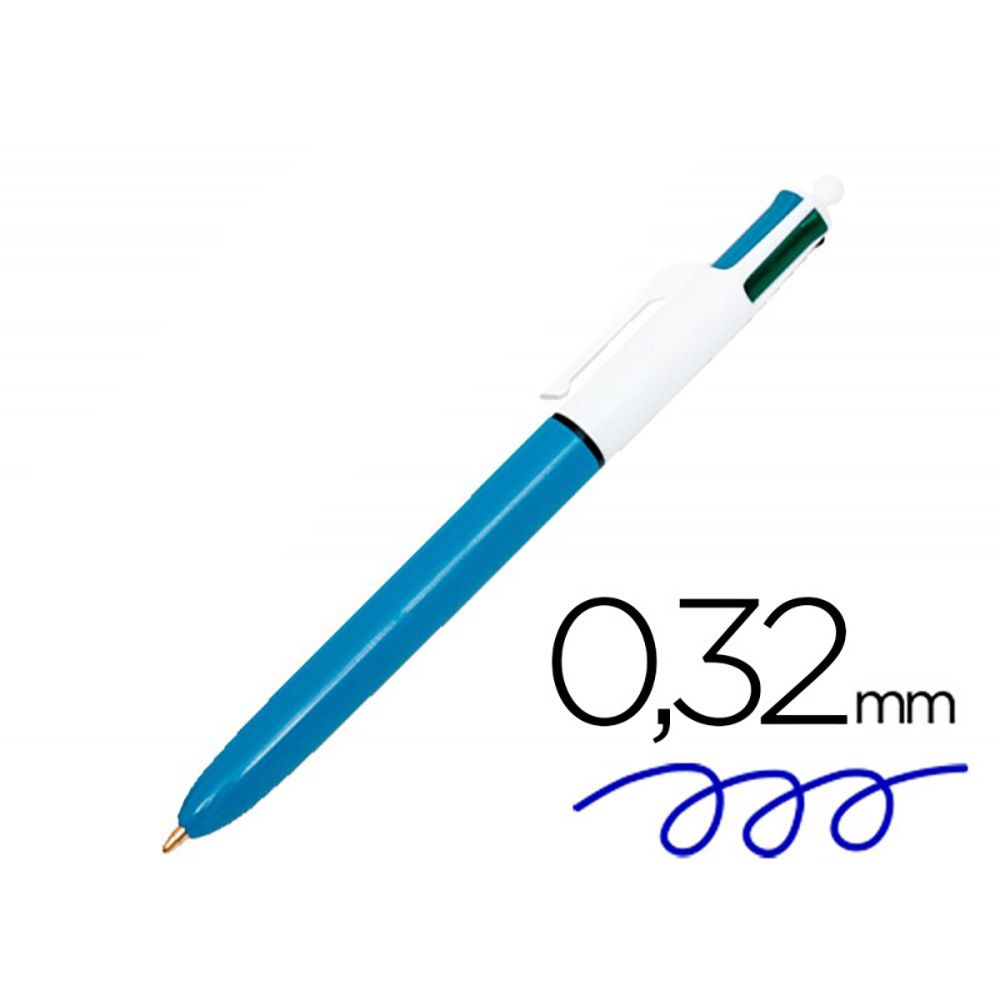 Caneta clássica de 4 cores, ponta 1 mm