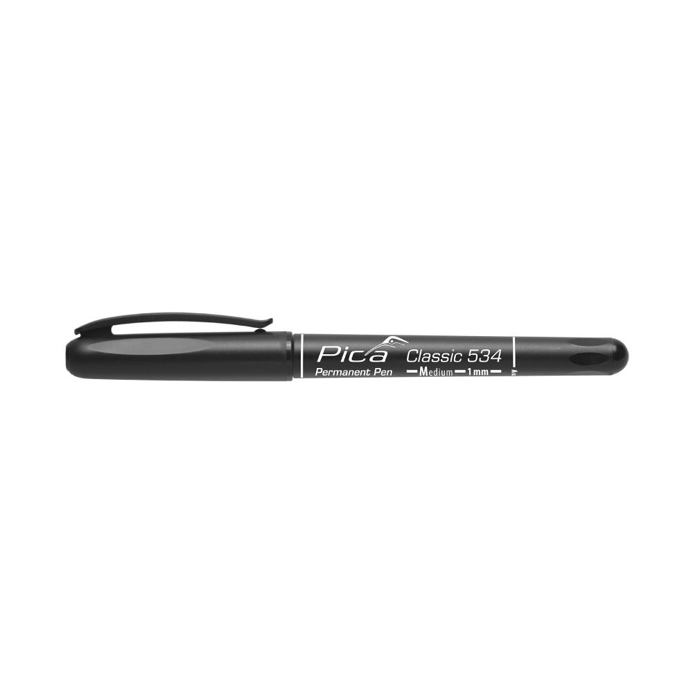 Marcador permanente clássico bullet médio preto