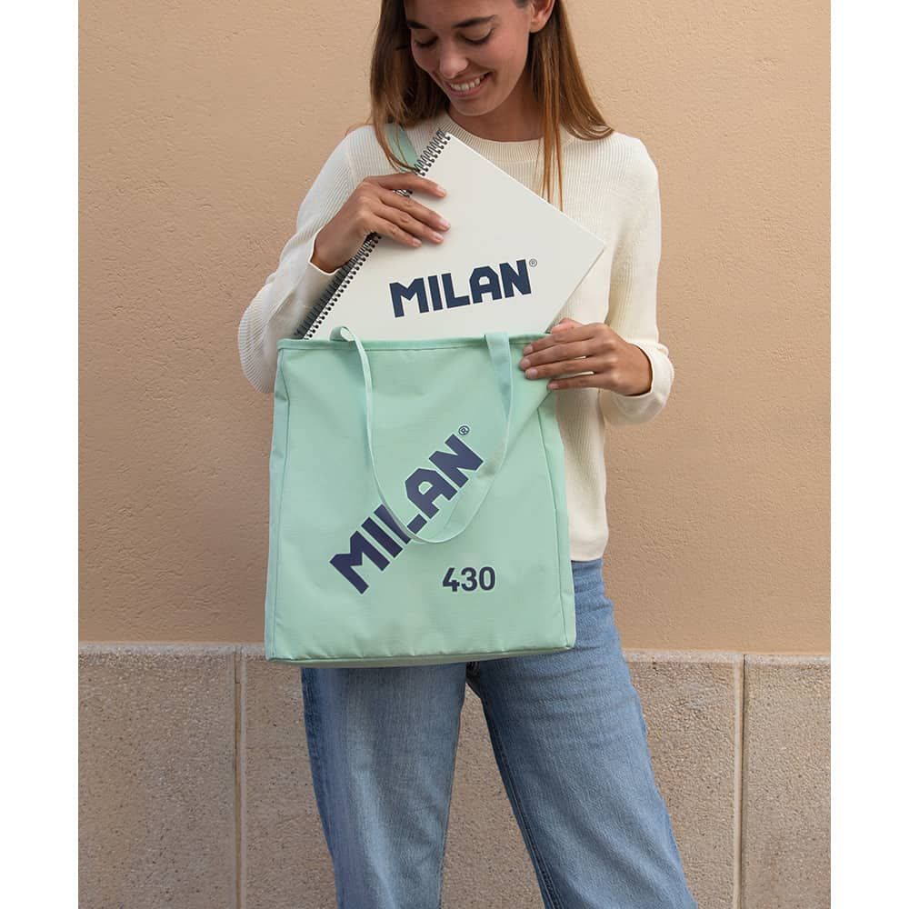 Bolsa de compras "milan® gigante 403 desde 1918" coleção verde - Image 3