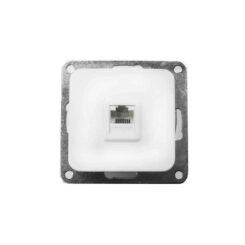 Tomada RJ45 CAT6 encastrar "serie term" branco 70x30x70mm (saco blíster)