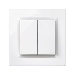 Interruptor duplo branco