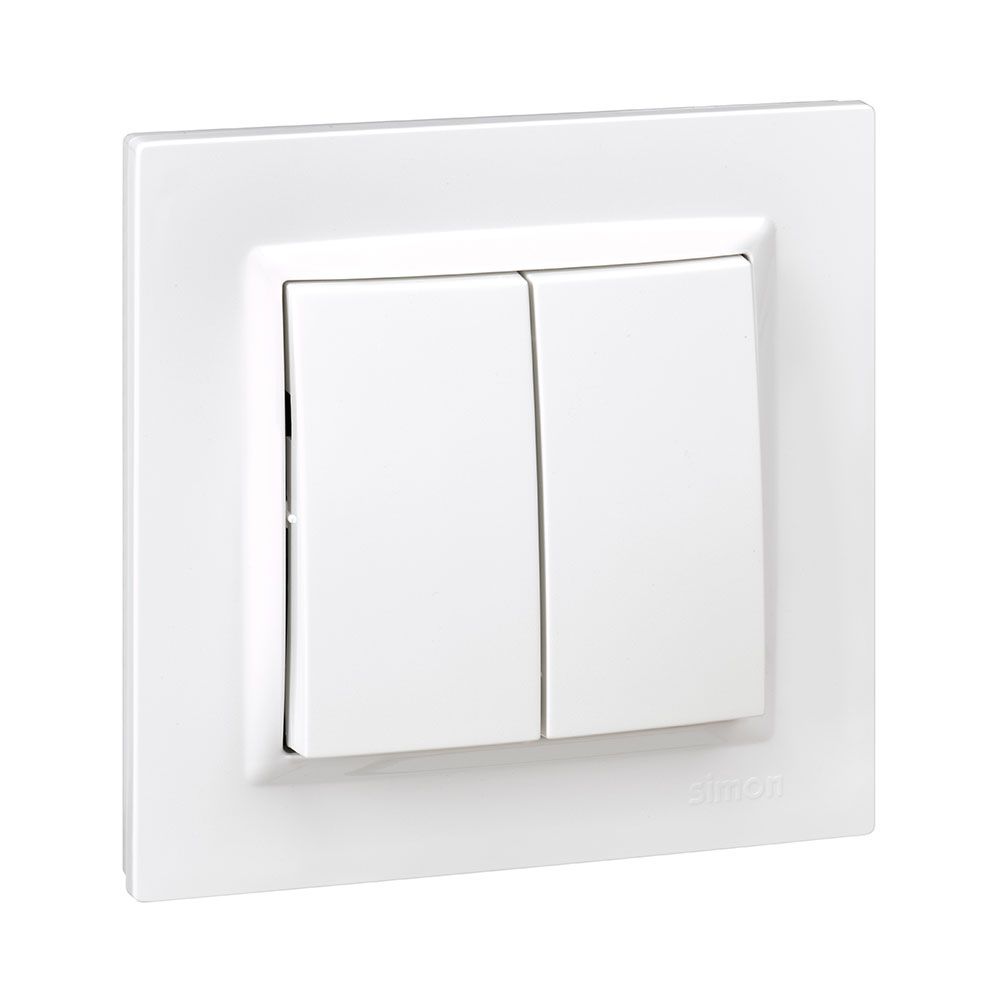 Interruptor duplo branco - Image 2