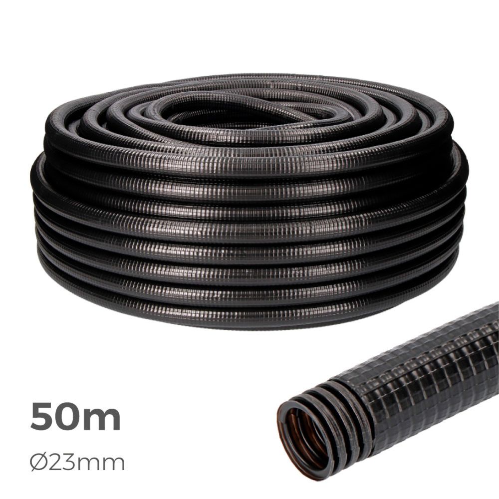 Tubo anelado ferroplast exterior 23mm CE M-32 euro/m