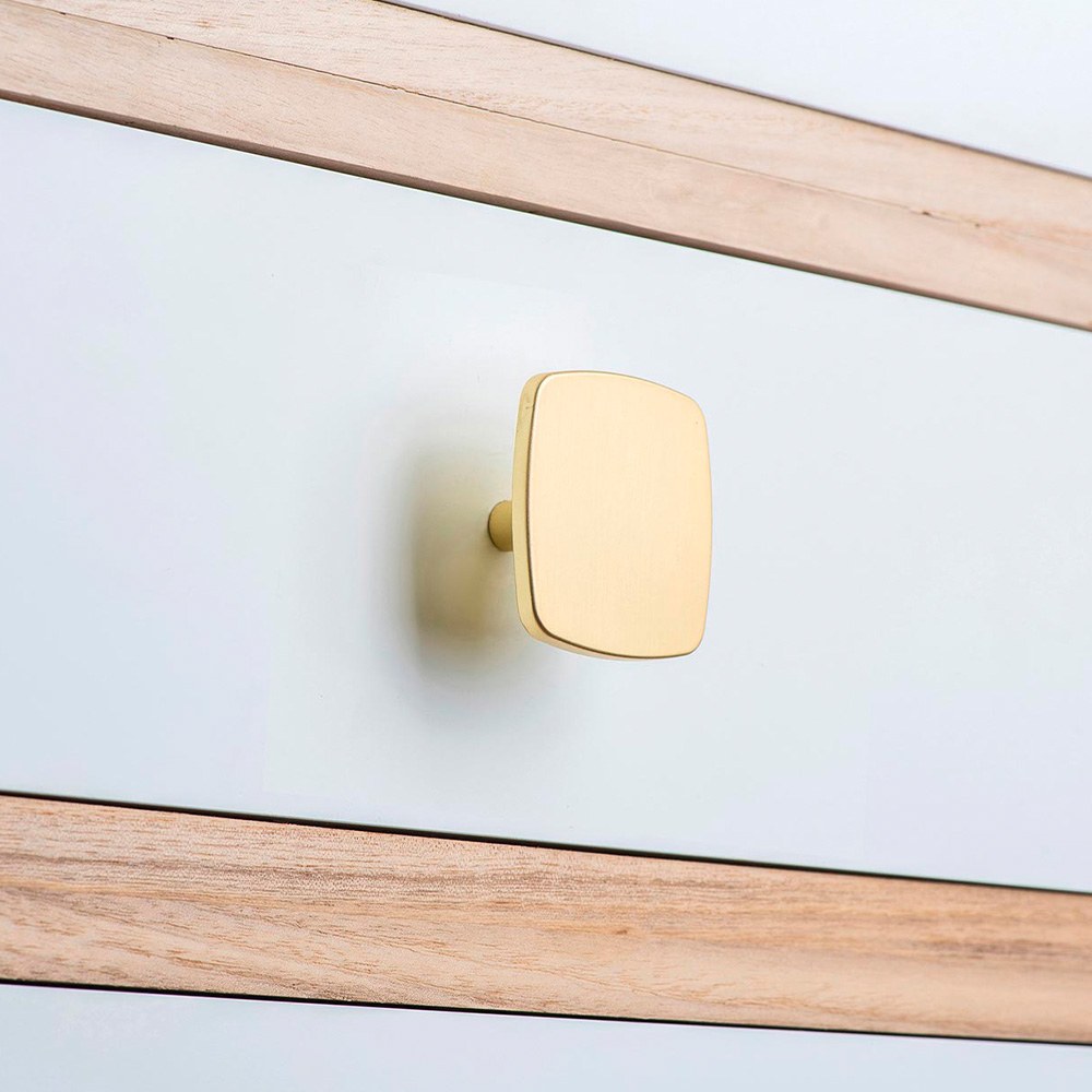 Pomo para mueble, modelo 778, de zamak con acabado oro mate, ø40 mm, blíster 4 uds - Image 2