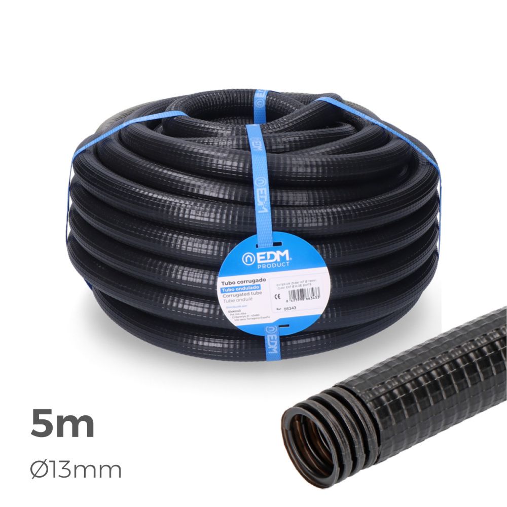 Tubo anelado para exterior medida 13mm M-20 5m CE