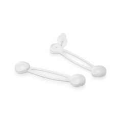 INOFIX Fecho de segurança, multiuso longo, modelo 5100, branco, 250 x 110 x 15 mm, 2 unid., blister