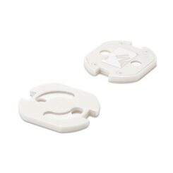 INOFIX Protetor de plugue, adesivo giratório, modelo 5400, branco, 6 peças, blister