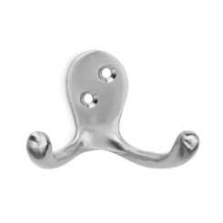 INOFIX Cabide clássico duplo de latão níquel acetinado (blister)