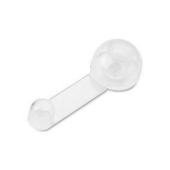 INOFIX Batente de porta e retentor giratório, em pvc com acabamento transparente, fixação adesiva, blister