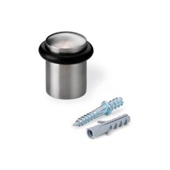 INOFIX Batente de porta com O-ring, metal e borracha com acabamento em aço inox, fixação com parafusos, blister