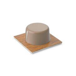 INOFIX Batente de porta, em pvc e base metálica com acabamento em parquet-bege, fixação com adesivo, 2 peças, blister