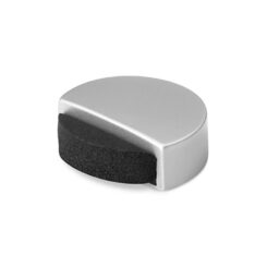 INOFIX Batente de porta, espuma com acabamento cromado fosco, silencioso, fixação adesiva, blister