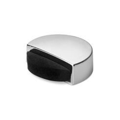 INOFIX Batente de porta, espuma com acabamento cromado, silencioso, fixação adesiva, blister