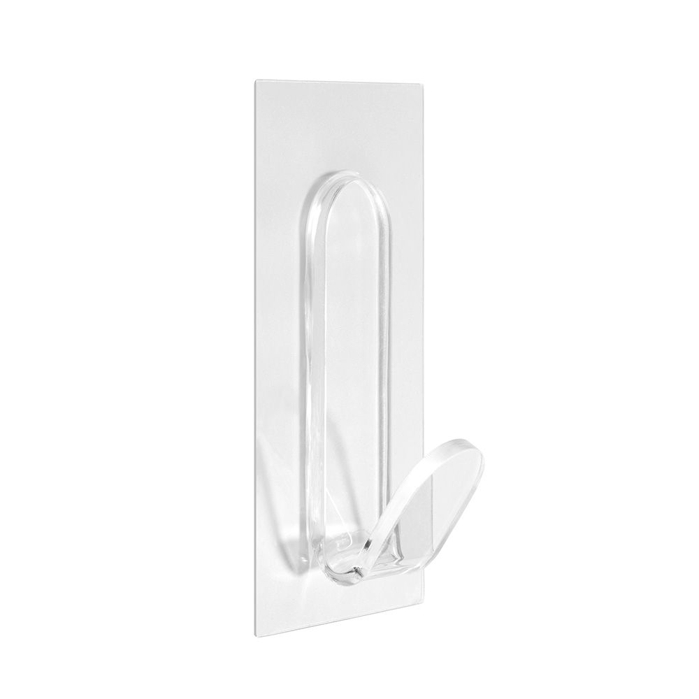 Cabide aderente reutilizável "j" transparente 1296-0 inofix