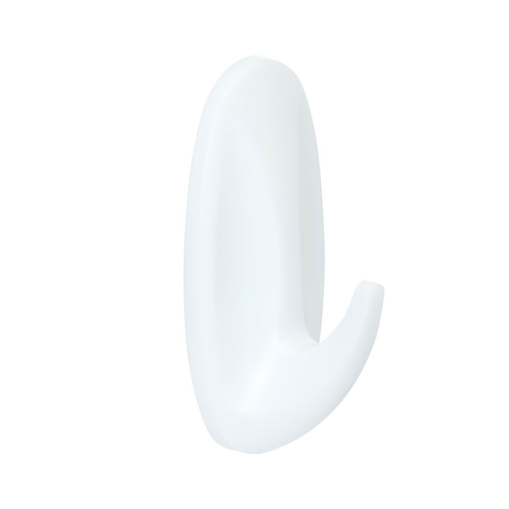 Command gancho de design pequeno, branco, 2 peças + 4 tiras, máx.
