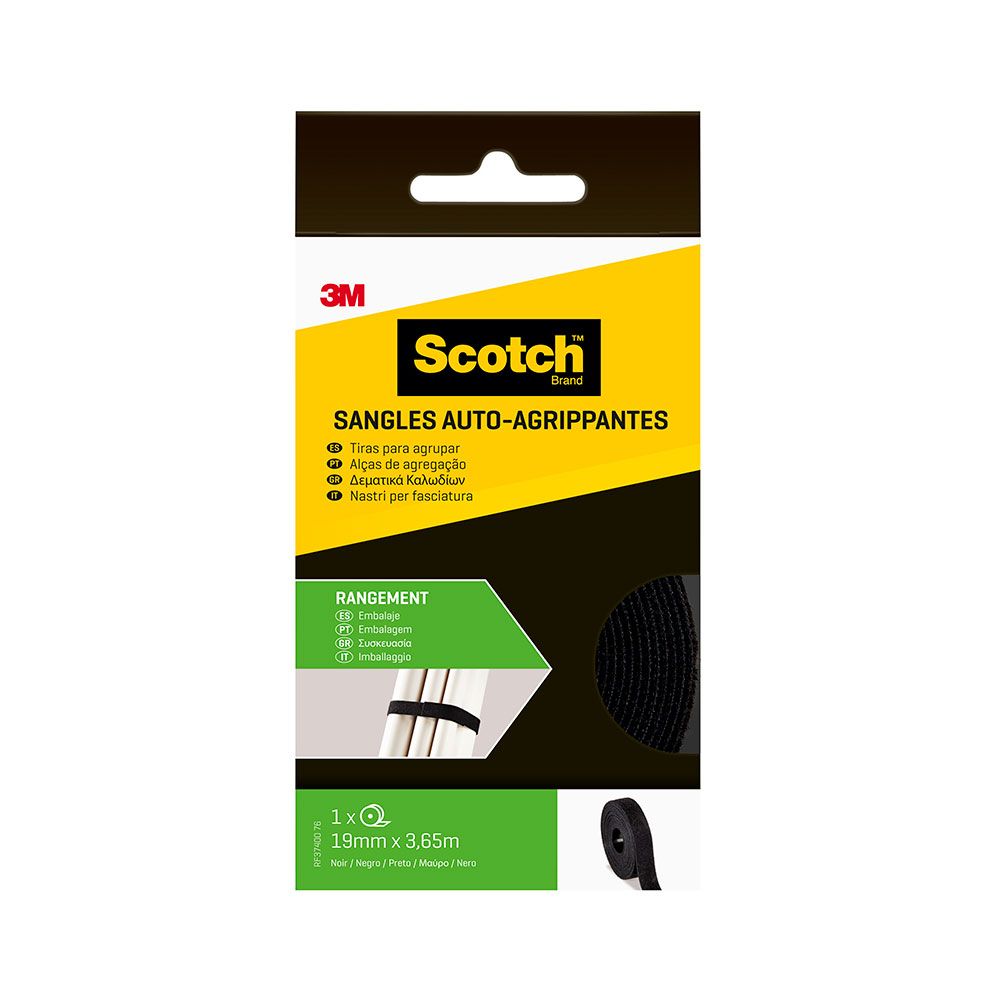 Faixa de embalagem personalizada preto 19 mm x 3,65 m - Image 3